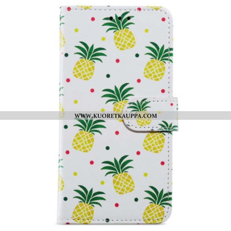 Kotelot iPhone 15 Plus Suojaketju Kuori Ananas Hihnalla