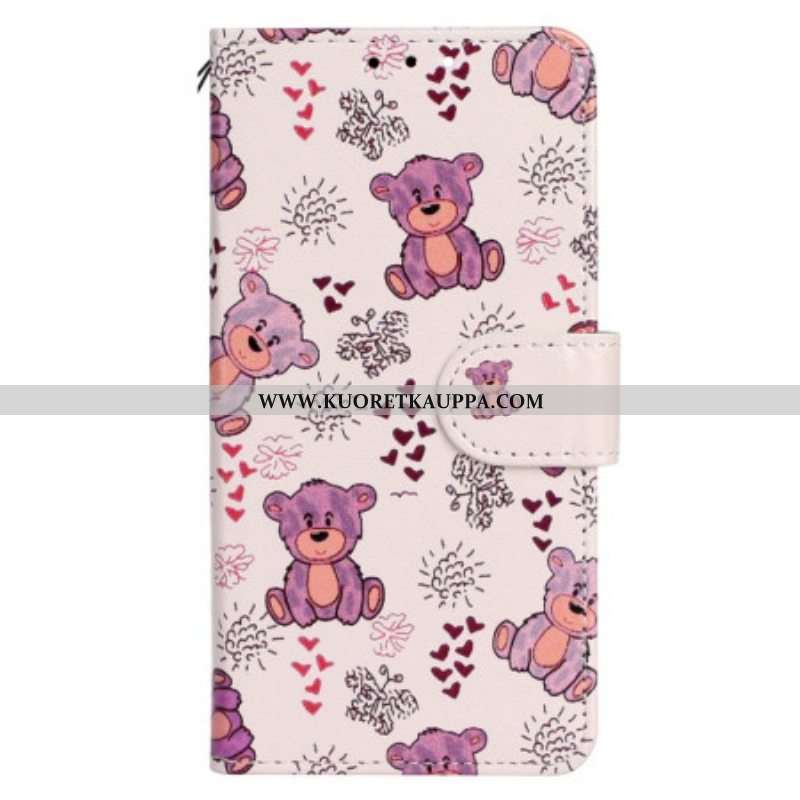 Kotelot iPhone 15 Plus Suojaketju Kuori Lanyard Bears