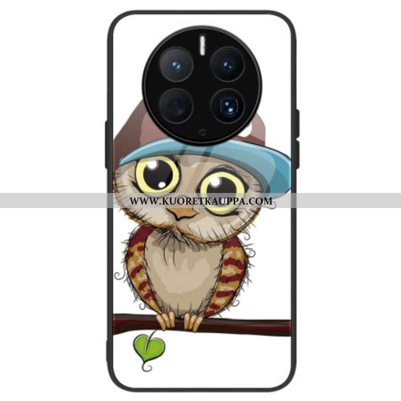 Kuori Huawei Mate 50 Pro Bad Owl Karkaistu Lasi