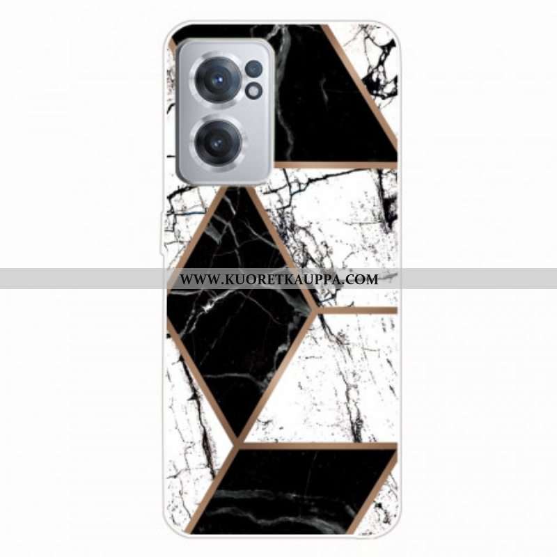 Kuori OnePlus Nord CE 2 5G Mustavalkoinen Shakkilauta