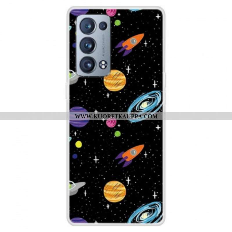 Kuori Oppo Reno 6 Pro 5G Planeetta Galaxy