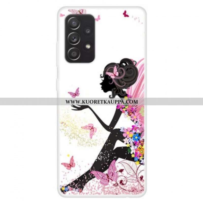 Kuori Samsung Galaxy A13 Butterfly Lady