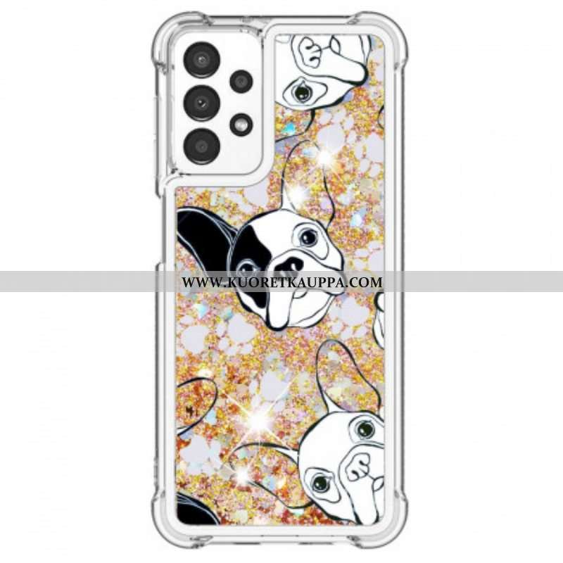 Kuori Samsung Galaxy A13 Herra Koiran Paljetteja