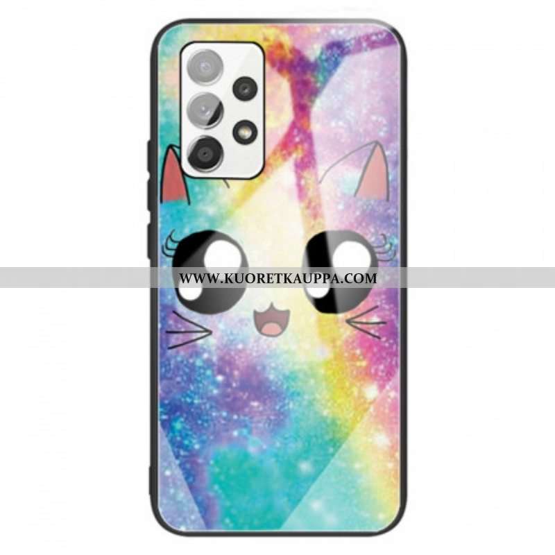 Kuori Samsung Galaxy A13 Karkaistu Lasi Cat