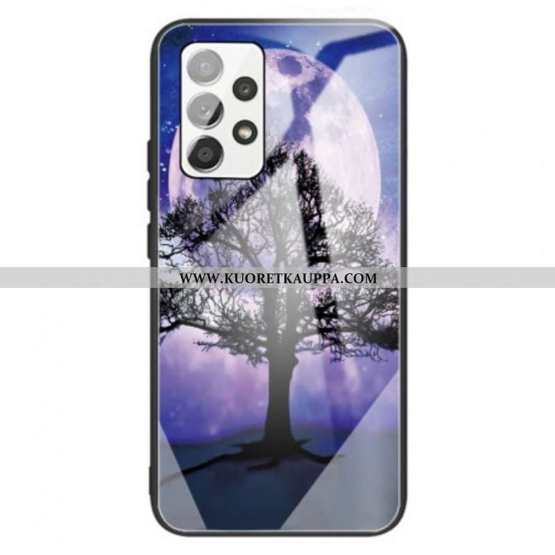 Kuori Samsung Galaxy A13 Karkaistu Lasi Puu