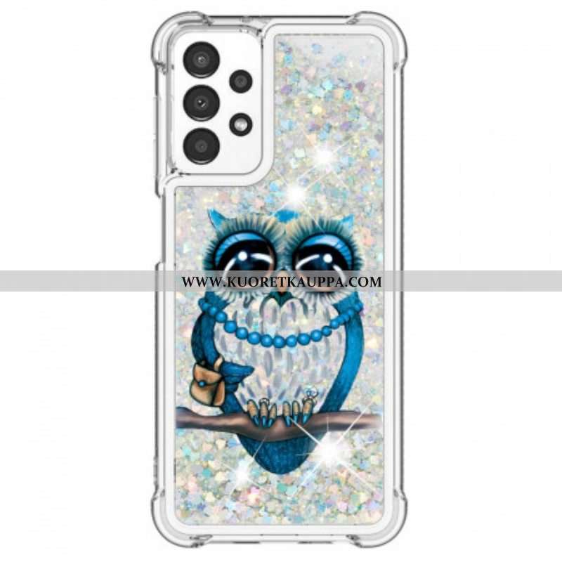 Kuori Samsung Galaxy A13 Neiti Owl Sequins
