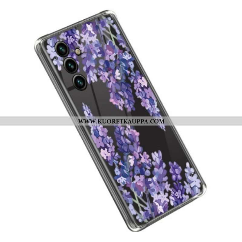 Kuori Samsung Galaxy A14 / A14 5G Saumattomat Violetit Kukat
