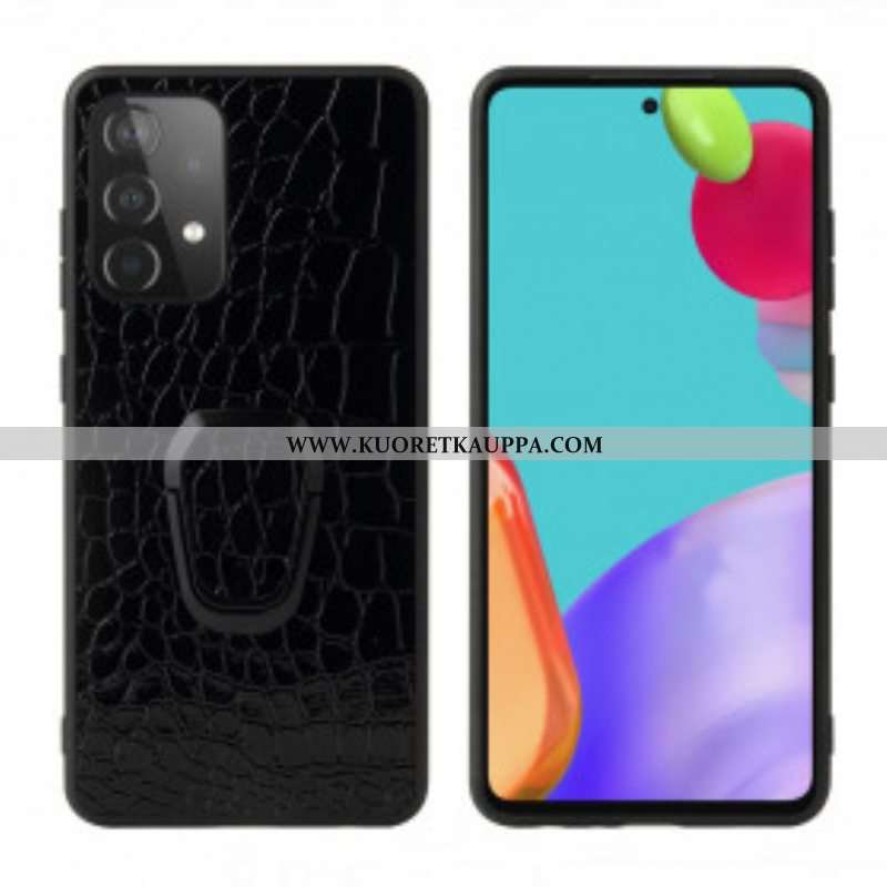 Kuori Samsung Galaxy A52 4G / A52 5G / A52s 5G Crocodile Style Ring-kiinnike