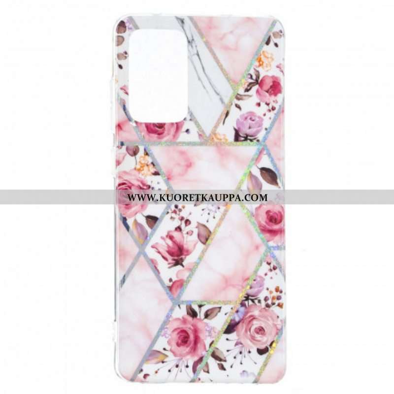 Kuori Samsung Galaxy A52 4G / A52 5G / A52s 5G Marmoroidut Kukat