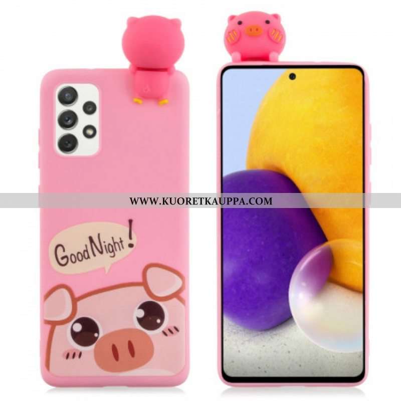 Kuori Samsung Galaxy A53 5G 3d Hyvää Yötä Possu