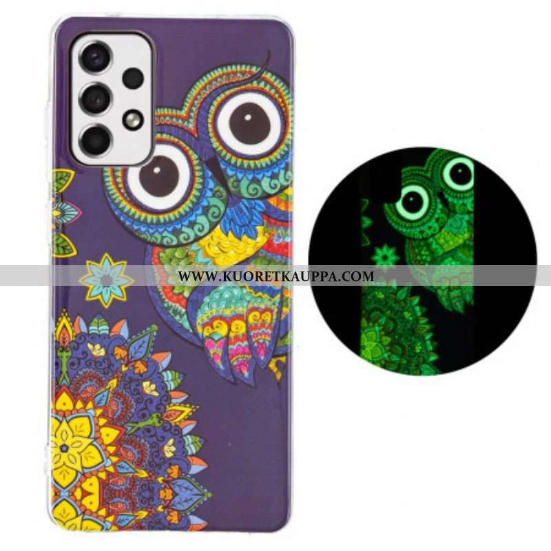 Kuori Samsung Galaxy A53 5G Fluoresoiva Pöllön Mandala