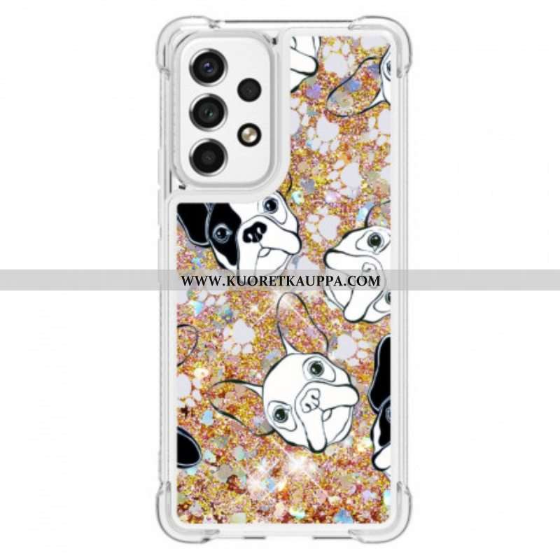 Kuori Samsung Galaxy A53 5G Herra Koiran Paljetteja