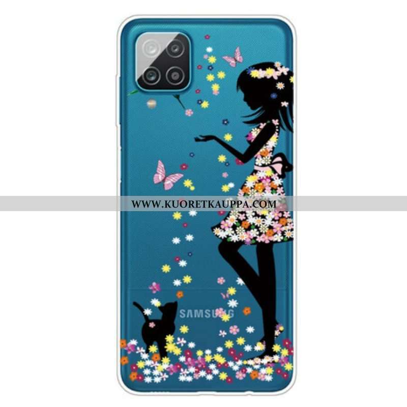Kuori Samsung Galaxy M12 / A12 Kaunis Kukkapää