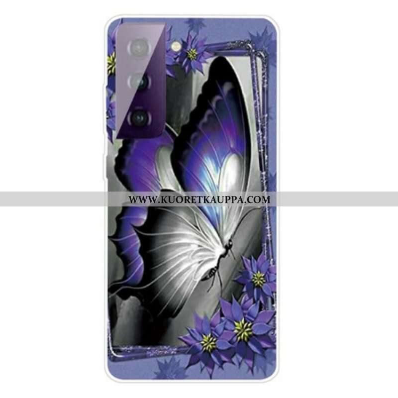 Kuori Samsung Galaxy S21 Plus 5G Kuninkaallinen Perhonen