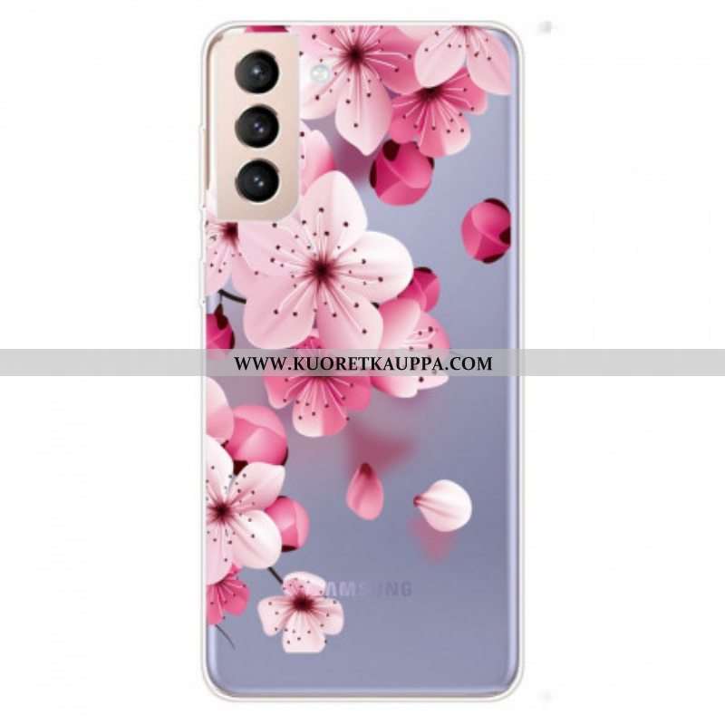 Kuori Samsung Galaxy S22 5G Pienet Vaaleanpunaiset Kukat