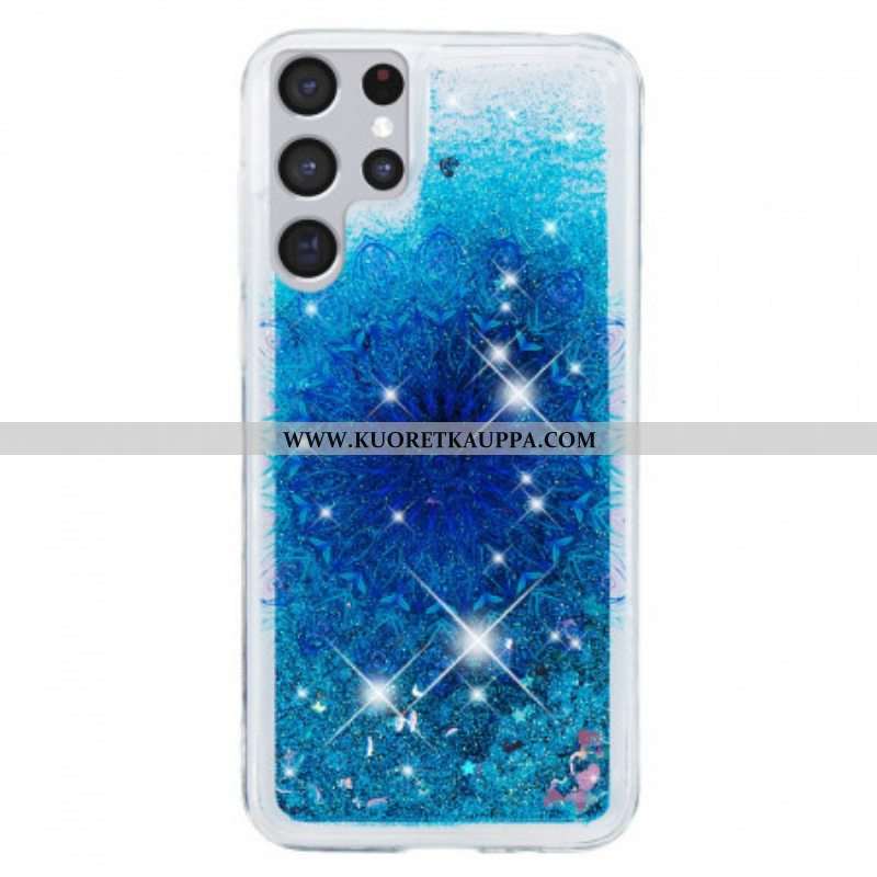 Kuori Samsung Galaxy S22 Ultra 5G Glitter Mandala