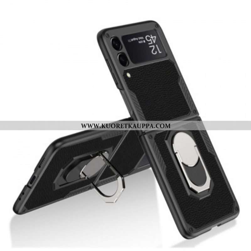 Kuori Samsung Galaxy Z Flip 3 5G Kotelot Flip Gkk Nahkainen Tukirengas