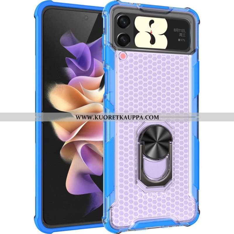 Kuori Samsung Galaxy Z Flip 4 Kotelot Flip Hunajakenno Rengastuella