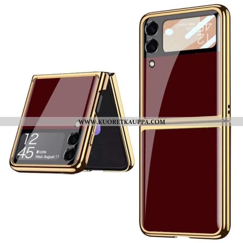 Kuori Samsung Galaxy Z Flip 4 Kotelot Flip Pelkkä Karkaistu Lasi Gkk