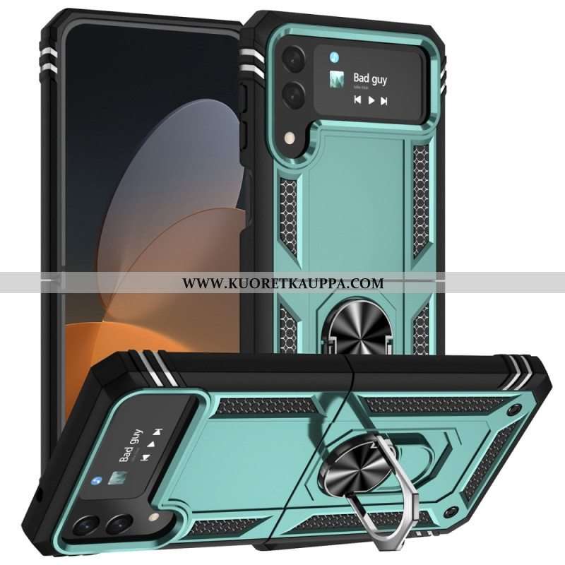 Kuori Samsung Galaxy Z Flip 4 Kotelot Flip Premium-sormus