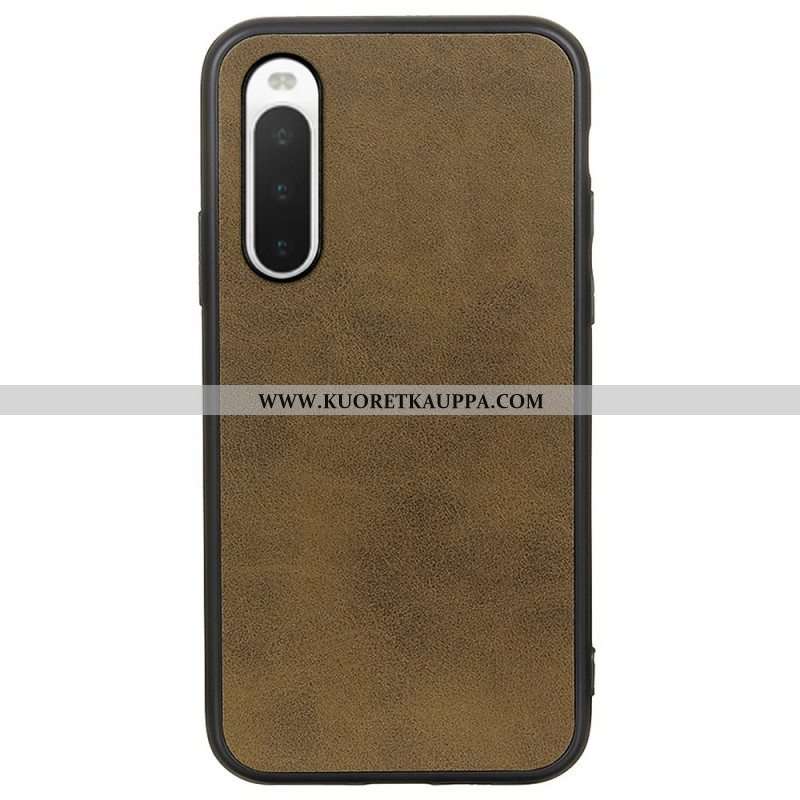 Kuori Sony Xperia 10 IV Teksturoitu Keinonahka