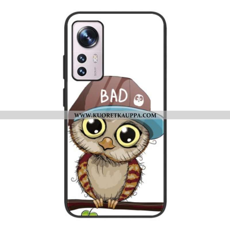 Kuori Xiaomi 12 / 12X Bad Owl Karkaistu Lasi