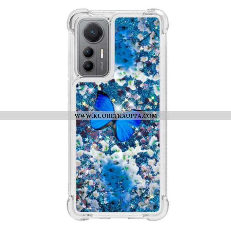 Kuori Xiaomi 12 Lite Paljetteja Perhosia