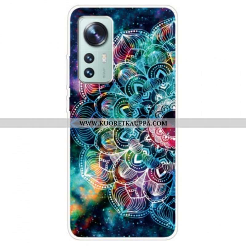 Kuori Xiaomi 12 Pro Silikoni Mandala Design