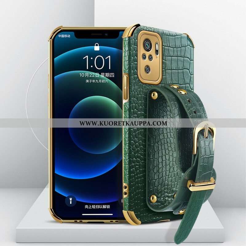 Kuori Xiaomi Redmi Note 10 / 10S Croco Rannekoru
