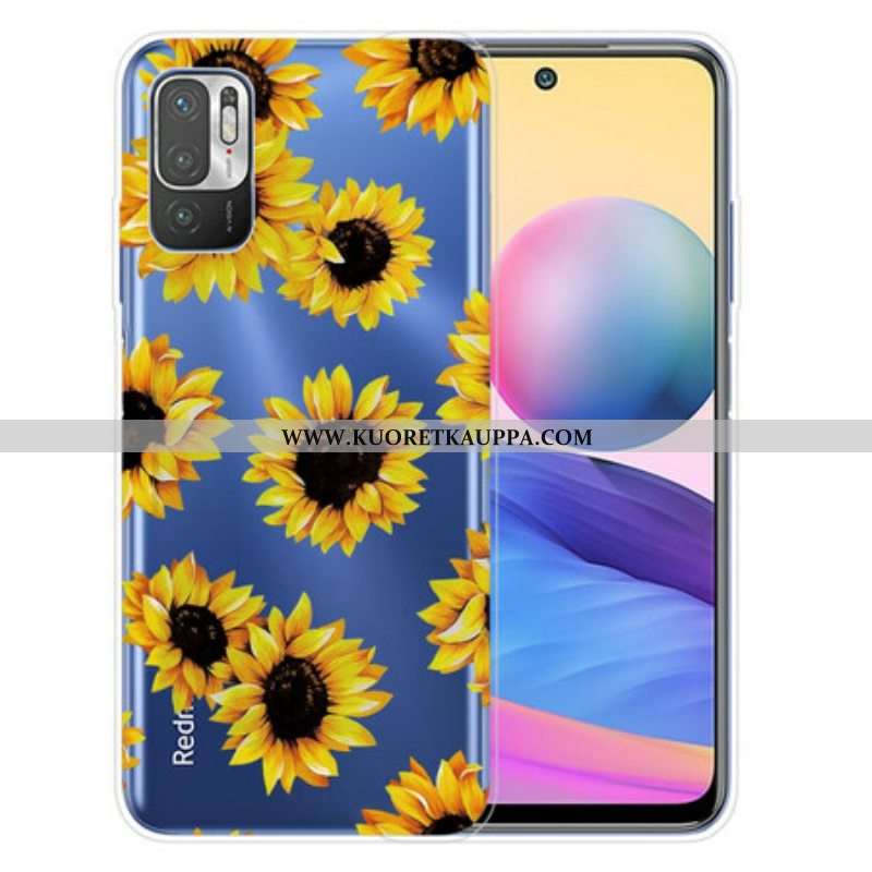 Kuori Xiaomi Redmi Note 10 5G Auringonkukat