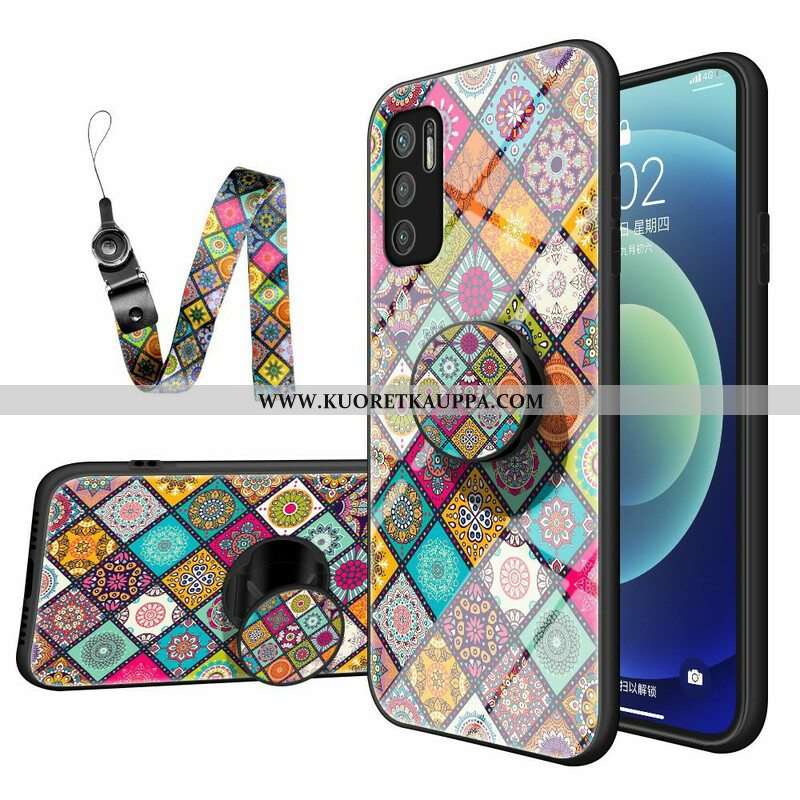 Kuori Xiaomi Redmi Note 10 5G Patchwork Magneettipidike