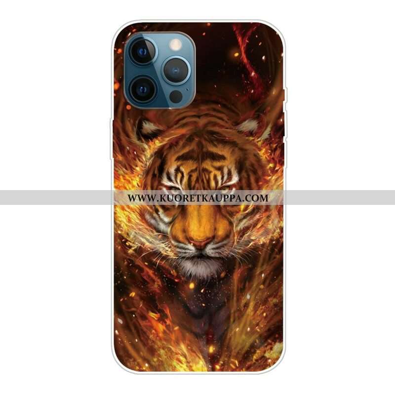 Kuori iPhone 13 Pro Max Joustava Tiger