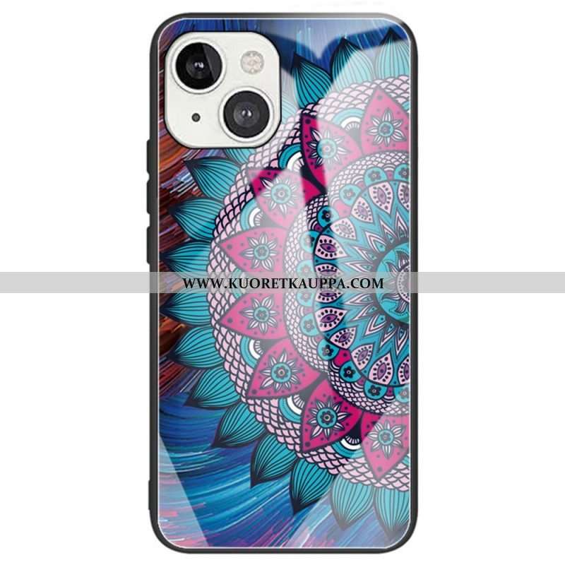 Kuori iPhone 14 Kukkainen Karkaistu Lasi