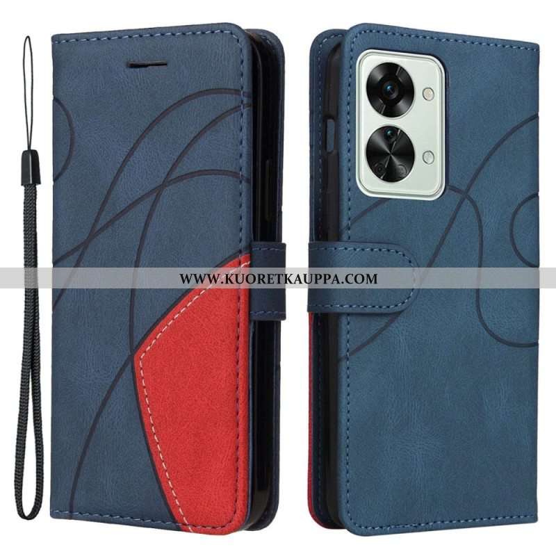 Kaksois-Kt-Nahka-Sarja-Kaulanauha-Korttipidike