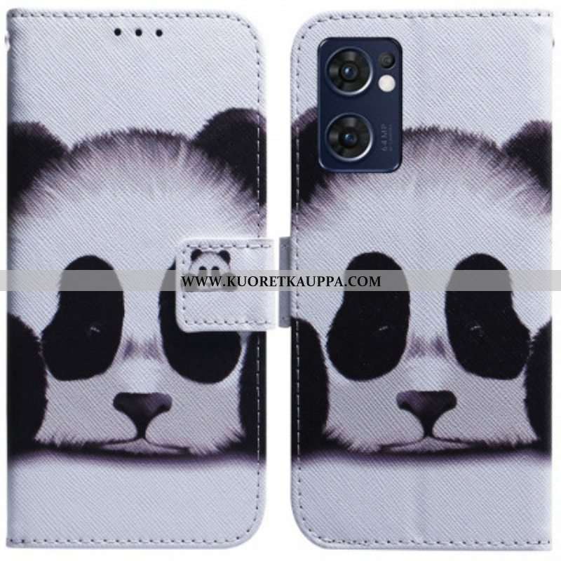 Nahkakotelo Oppo Find X5 Lite Pandan Kasvot