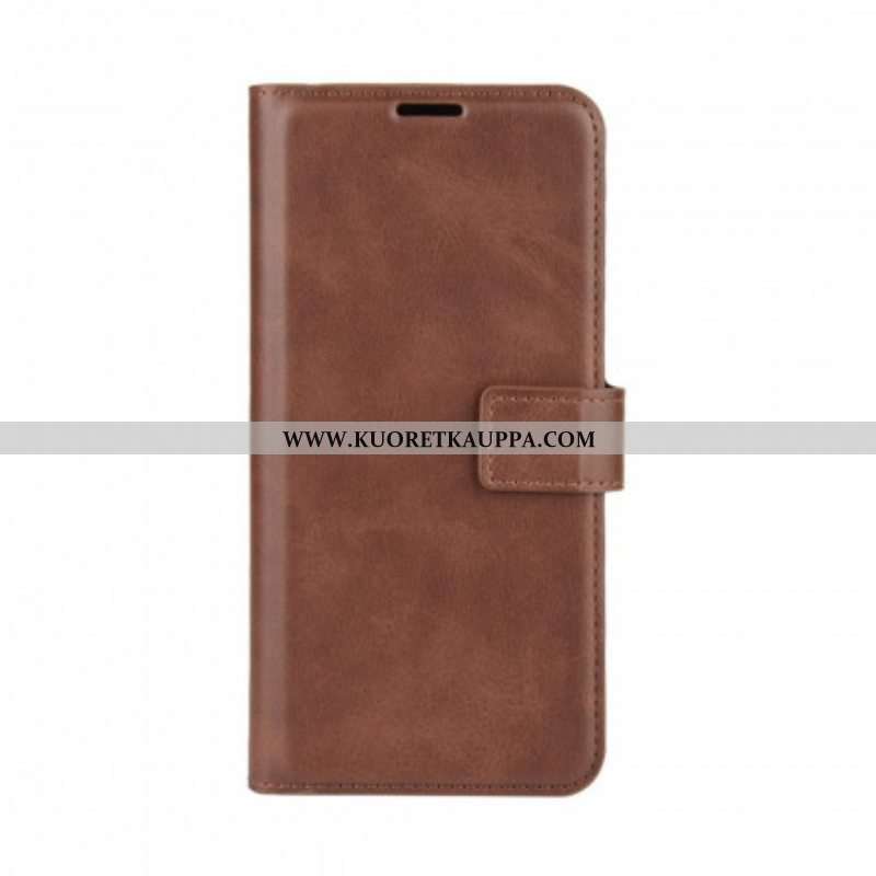 Nahkakotelo Samsung Galaxy A52 4G / A52 5G / A52s 5G Keinonahka Ohut