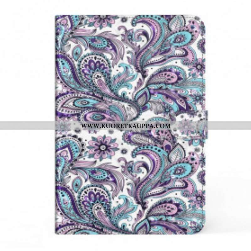 Nahkakotelo Samsung Galaxy Tab S8 / Tab S7 Paisley-kuvio Tekonahkaa