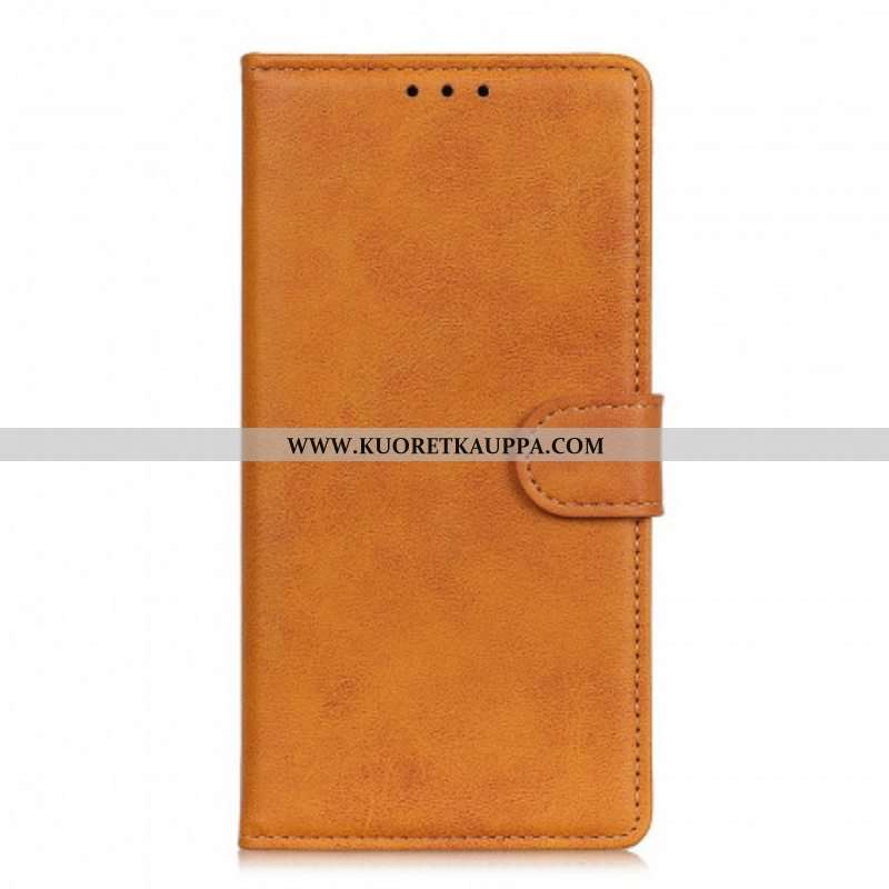 Nahkakotelo Xiaomi Redmi Note 10 Pro Retro Mattanahkaefekti