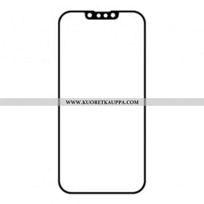 Näytönsuoja Karkaistu Lasi Reunat Musta iPhone 13/13 Pro