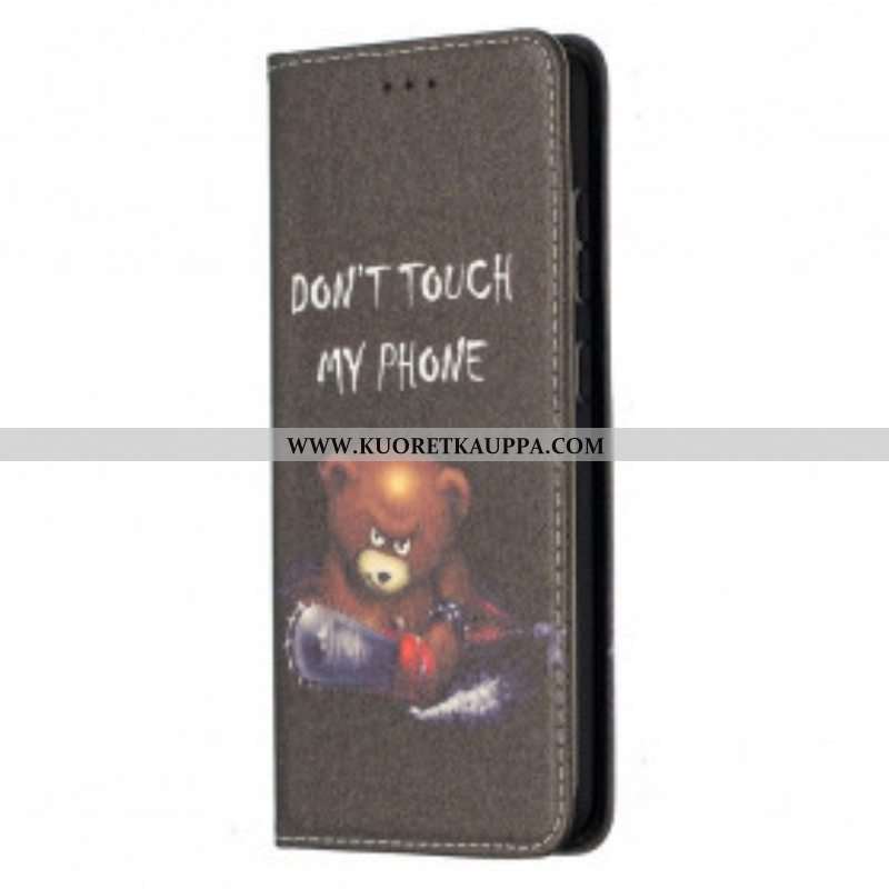 Puhelinkuoret Samsung Galaxy A52 4G / A52 5G / A52s 5G Kotelot Flip Vaarallinen Karhu