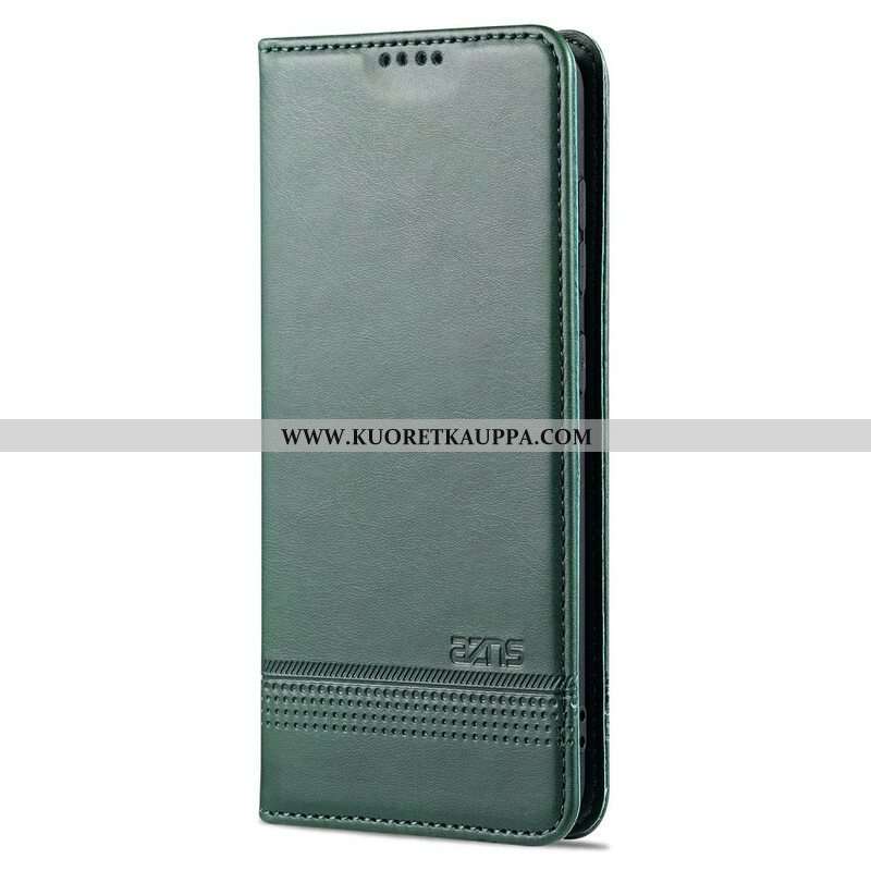 Puhelinkuoret Samsung Galaxy S21 FE Kotelot Flip Azns-nahkamuotoilu