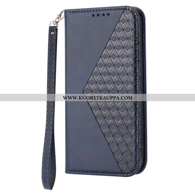 Puhelinkuoret Samsung Galaxy S23 5G Suojaketju Kuori Kotelot Flip 3d-kuviohihna