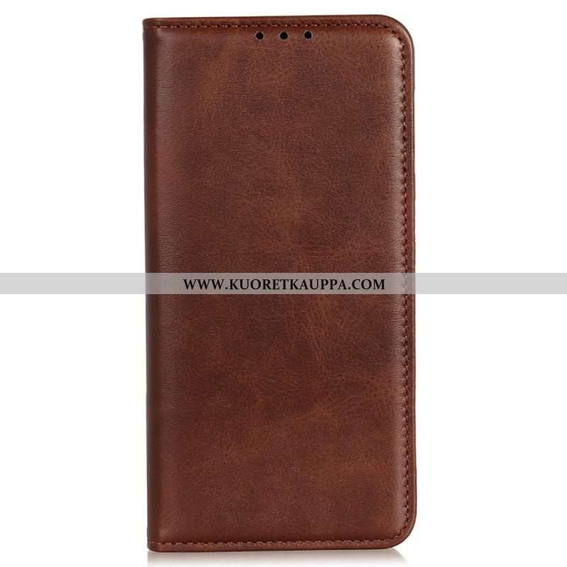 Puhelinkuoret Samsung Galaxy S23 Plus 5G Kotelot Flip Halkaistu Nahka