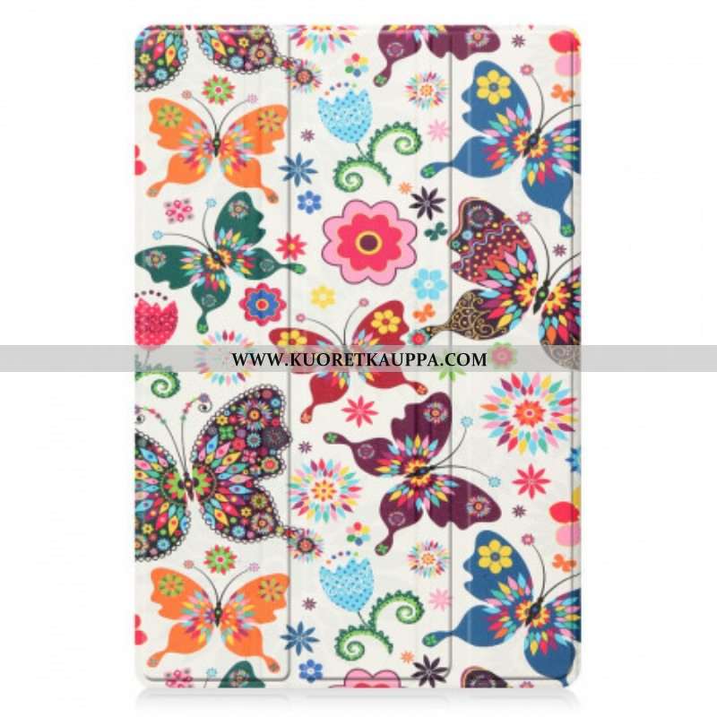 Puhelinkuoret Samsung Galaxy Tab A8 (2021) Parannetut Perhoset Ja Kukat