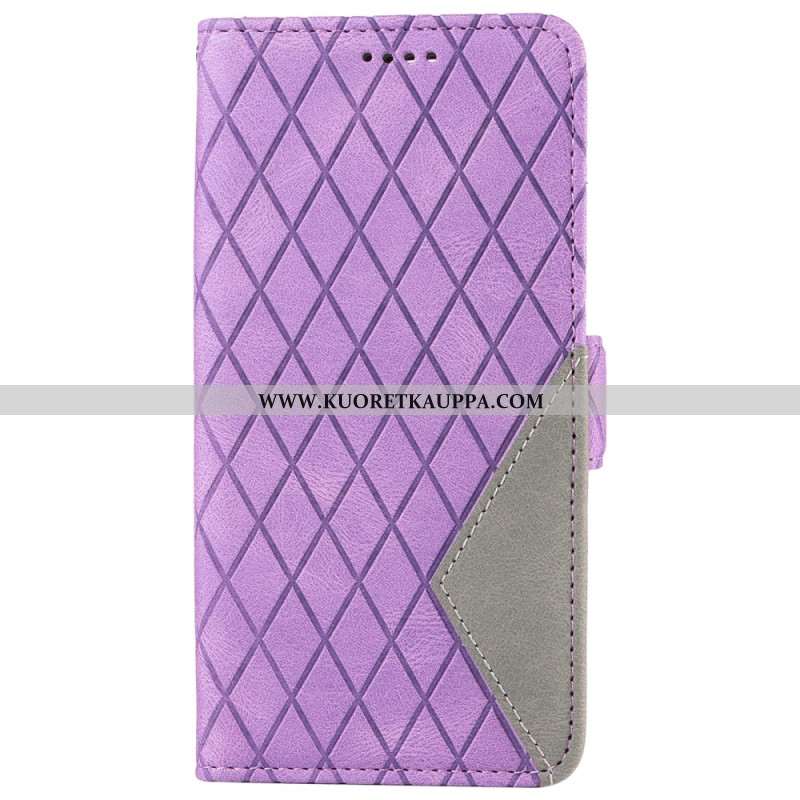 Kotelot Oppo Reno 12 Pro 5g Timanttikuvio Hihnalla