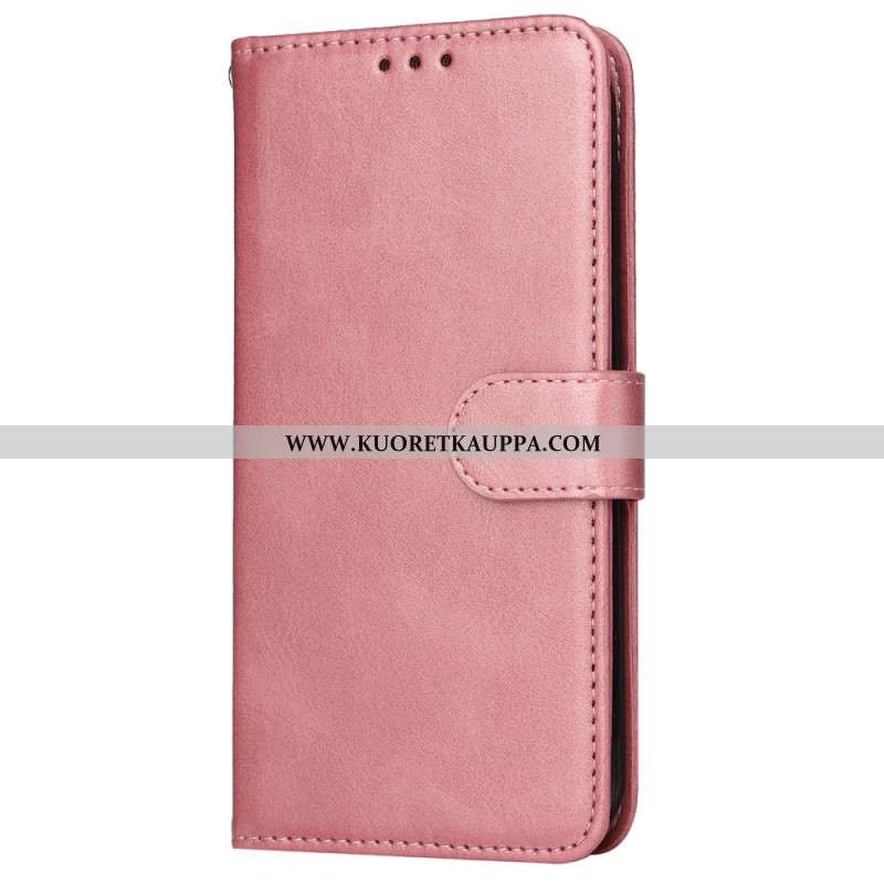 Kotelot Samsung Galaxy S24 Fe Klassinen Nahkaefekti Hihnalla Suojakuori