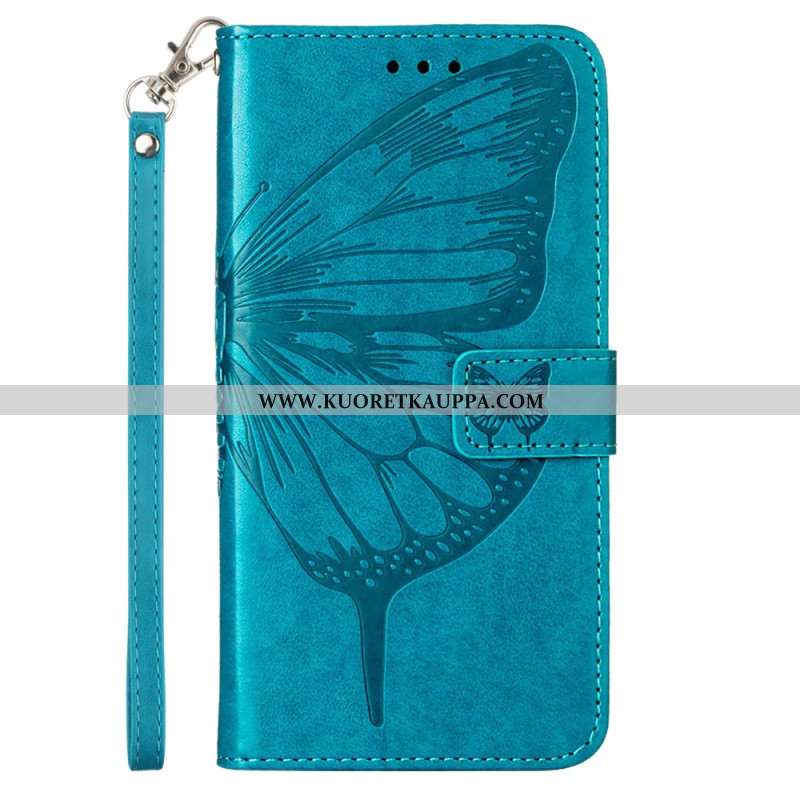 Kotelot Samsung Galaxy Z Fold 6 Kukkaperhonen Hihnalla