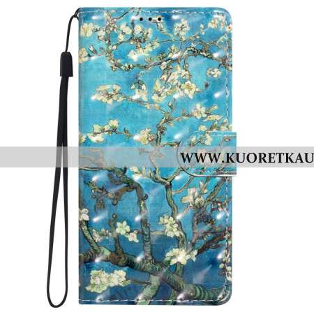 Kotelot iPhone 16 Pro Kukkataide Hihnalla