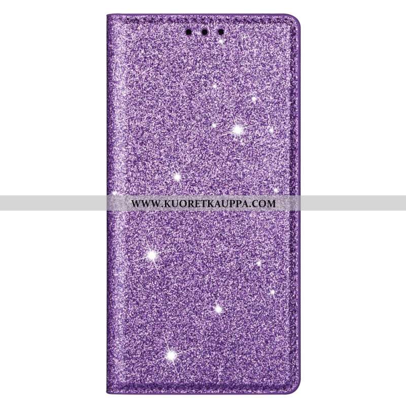 Nahkakotelo Samsung Galaxy S24 Plus 5g Glitteriä