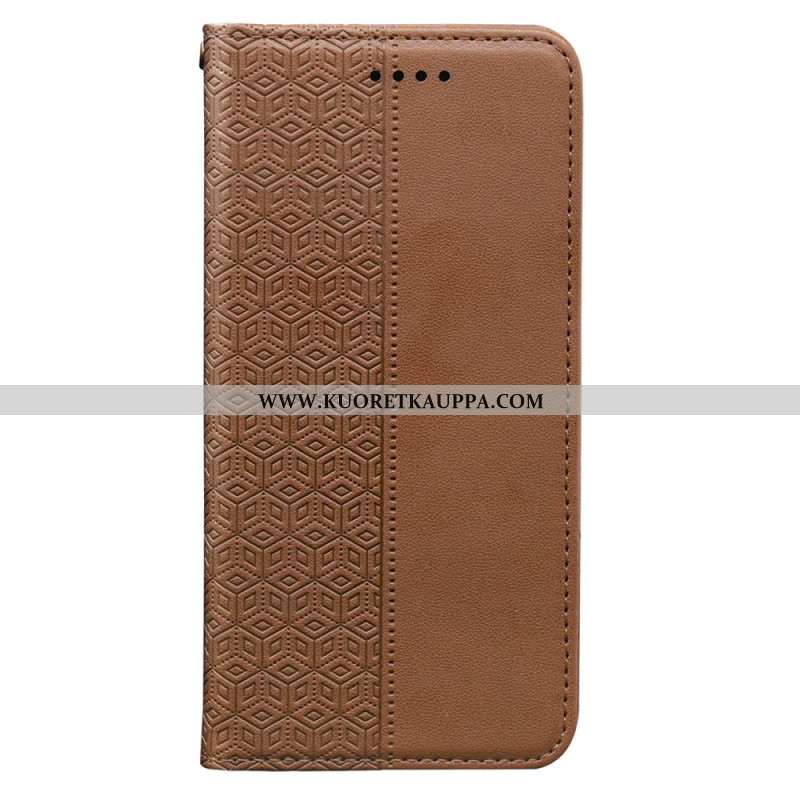 Nahkakotelo Xiaomi 14t Ruudullinen Kuvio